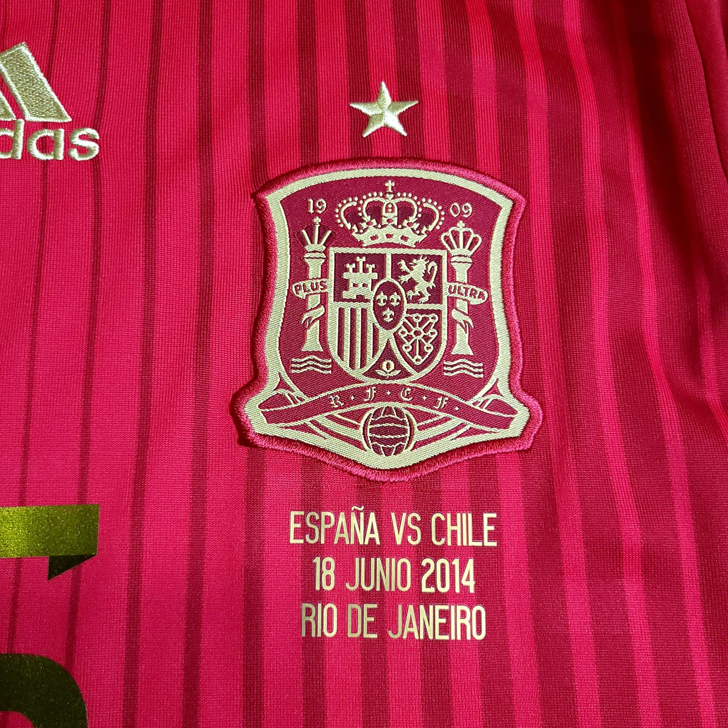 Ramos Spain 2014 WORLD CUP Long Sleeve Soccer Jersey M SKU# M60434