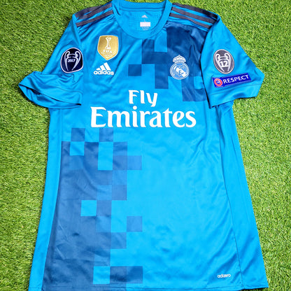 Cristiano Ronaldo Real Madrid 2017 2018 UEFA PLAYER ISSUE Third Soccer Jersey L SKU# AZ8061