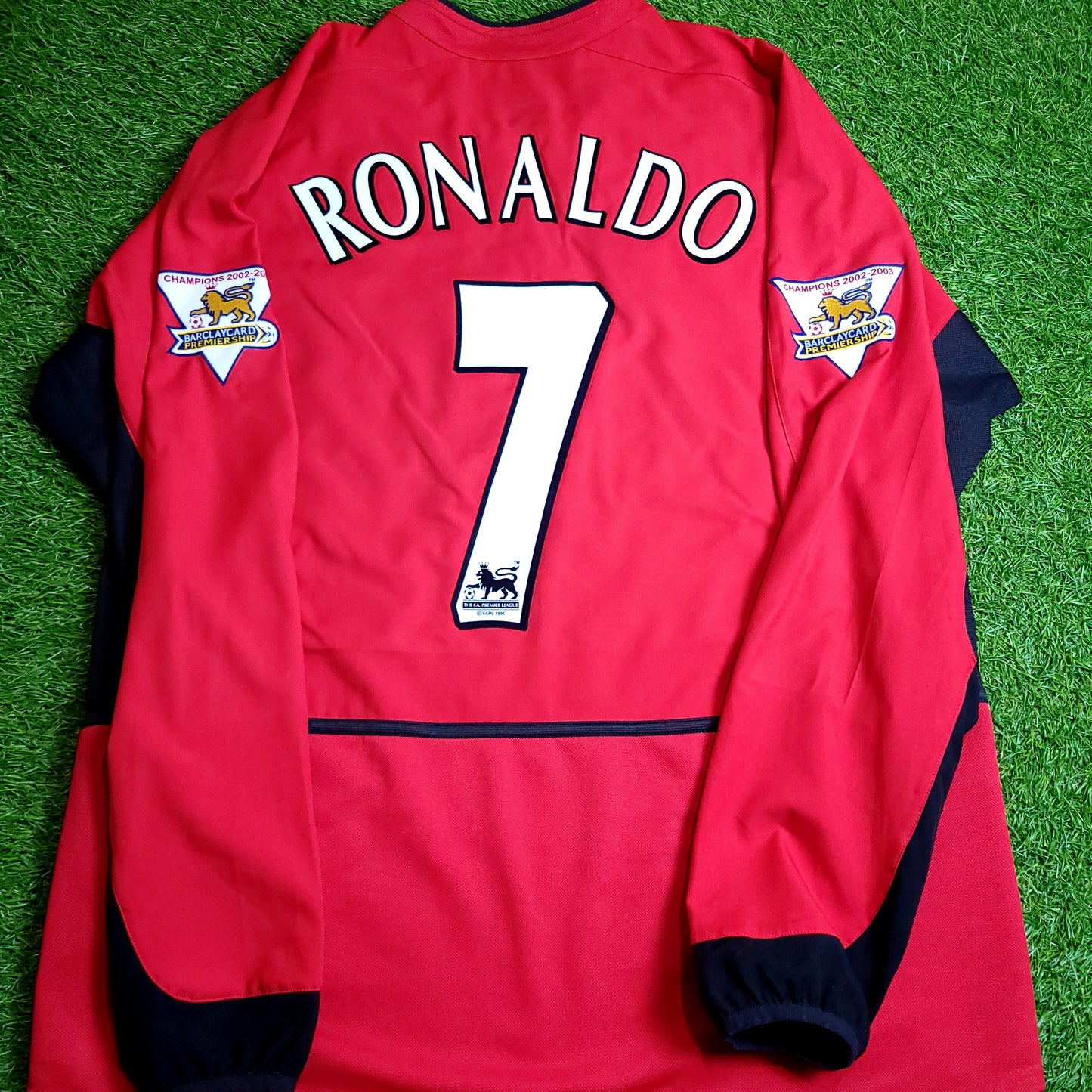 Cristiano Ronaldo Manchester United 2003 2004 DEBUT Long Sleeve Soccer Jersey L SKU# F20610DHA 184948