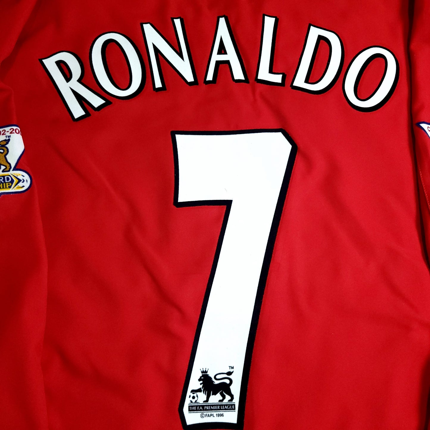 Cristiano Ronaldo Manchester United 2003 2004 DEBUT Long Sleeve Soccer Jersey L SKU# F20610DHA 184948