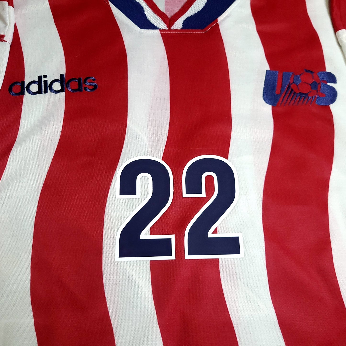 Lalas USA US 1994 WORLD CUP Adidas Home Soccer Jersey M