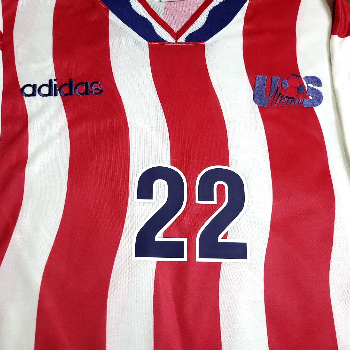Lalas USA US 1994 WORLD CUP Home Soccer Jersey XL