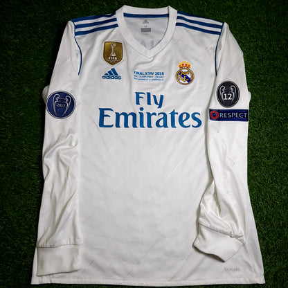 Cristiano Ronaldo Real Madrid 2017 2018 LAST GAME UEFA FINAL Long Sleeve Soccer Jersey  M SKU#  B31106