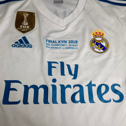 Cristiano Ronaldo Real Madrid 2017 2018 LAST GAME UEFA FINAL Long Sleeve Soccer Jersey  M SKU#  B31106
