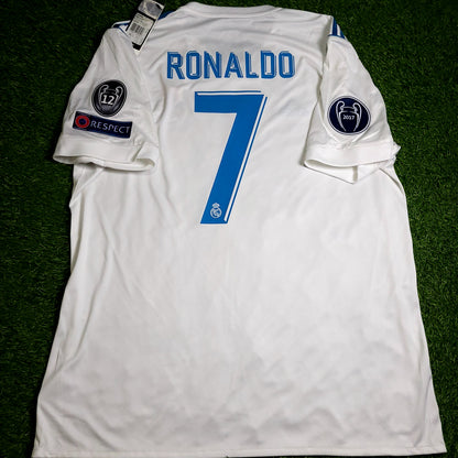 Cristiano Ronaldo Real Madrid 2017 2018 LAST GAME UEFA FINAL Soccer Jersey BNWT XL SKU# AZ8059