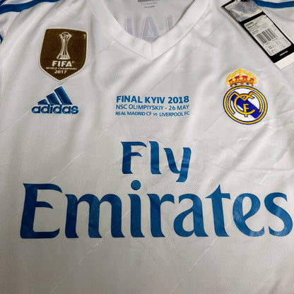 Cristiano Ronaldo Real Madrid 2017 2018 LAST GAME UEFA FINAL Soccer Jersey BNWT XL SKU# AZ8059