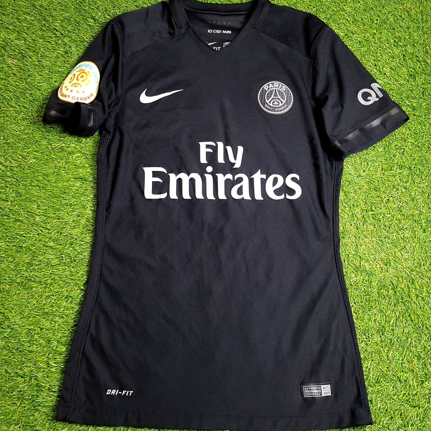 Ibrahimovic PSG Paris Saint Germain 2015 2016 Third Player Issue Soccer Jersey M SKU# 658899-011