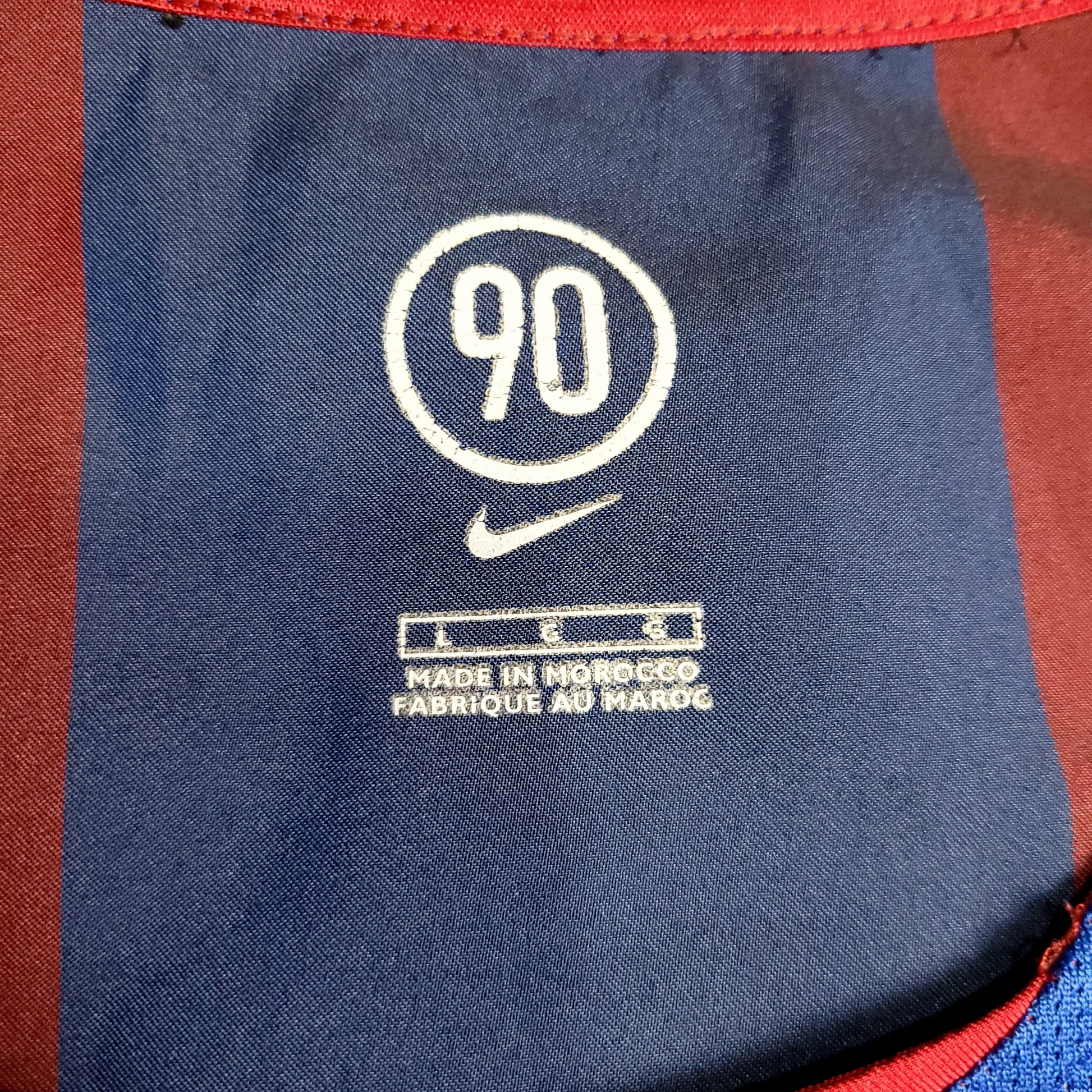 Messi Barcelona DEBUT 2004 2005 Soccer Jersey L SKU# 118861 - ForeverSoccerJerseys