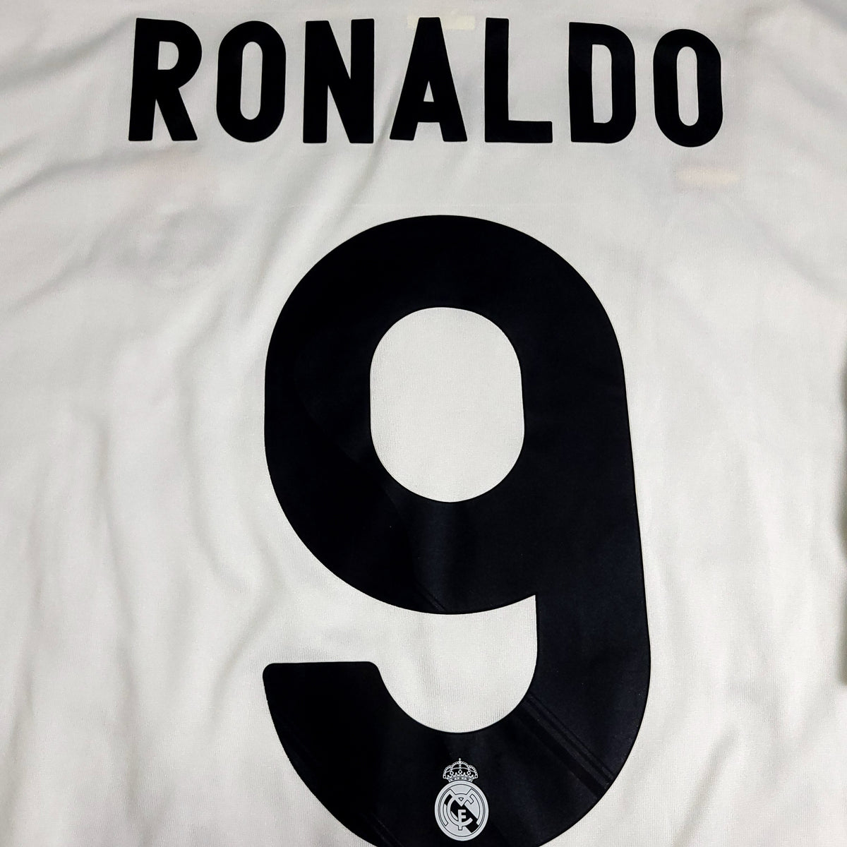 Cristiano Ronaldo Real Madrid 2009 2010 DEBUT UEFA Soccer Jersey XL SKU# E84340 - ForeverSoccerJerseys