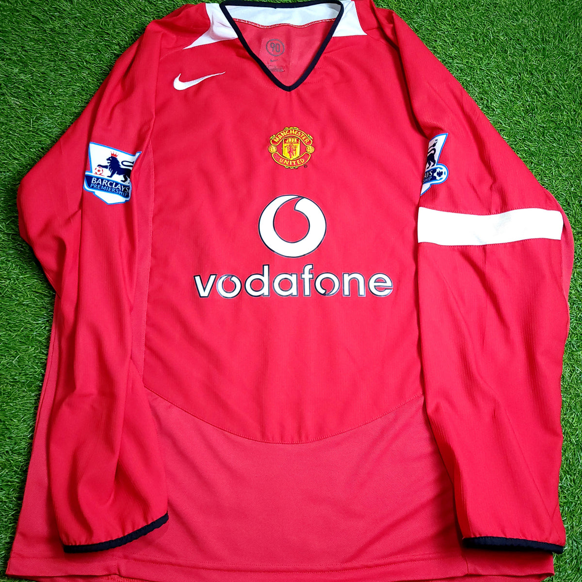 Cristiano Ronaldo Nike Manchester United 2004 2005 2006 Long Sleeve Soccer Jersey L - ForeverSoccerJerseys