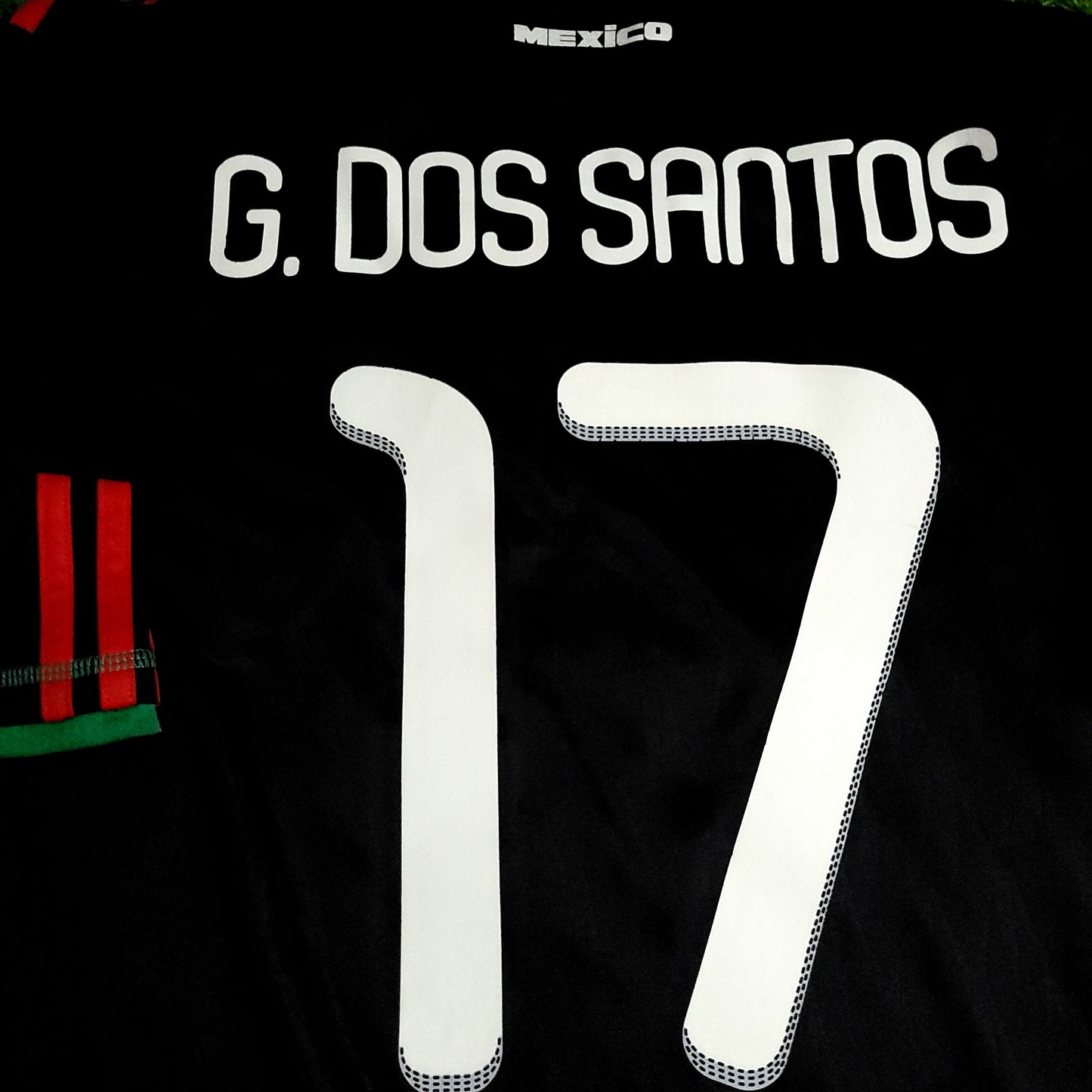 Dos Santos Mexico 2010 WORLD CUP Away Soccer Jersey M SKU# P41397
