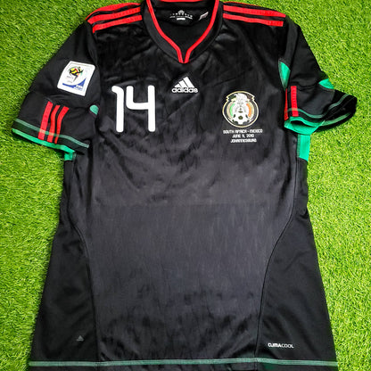 Chicharito Mexico 2010 WORLD CUP Away Black Soccer Jersey M SKU# P41397 - ForeverSoccerJerseys