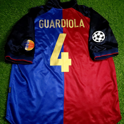Guardiola Barcelona Centenary 1999 2000 Soccer Jersey XL