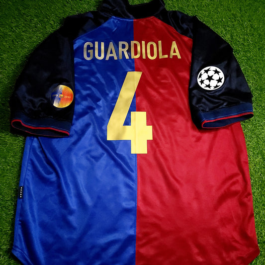 Guardiola Barcelona Centenary 1999 2000 Soccer Jersey XL - ForeverSoccerJerseys