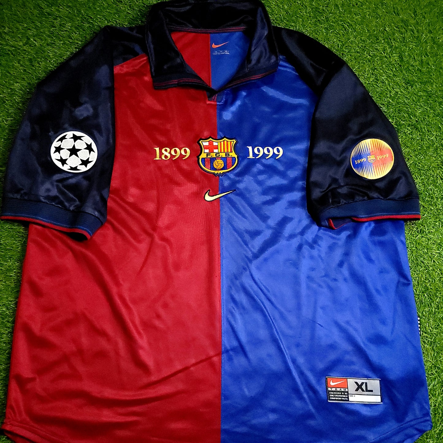 Guardiola Barcelona Centenary 1999 2000 Soccer Jersey XL
