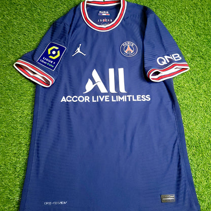 Messi Paris Saint Germain PSG Jordan 2021 2022 DEBUT PLAYER ISSUE Soccer Jersey M SKU# CV7851-411