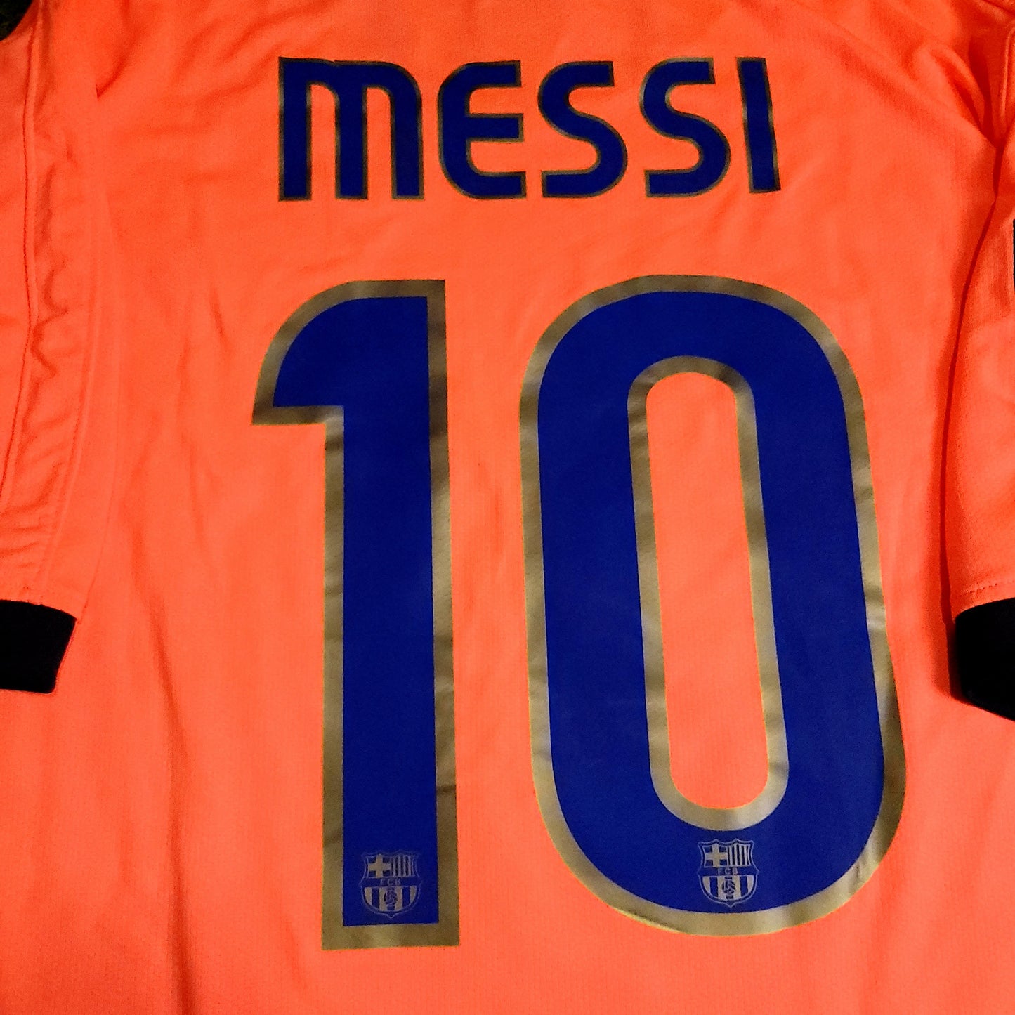 Messi Barcelona 2009 2010 Away Soccer Jersey L SKU# 355020-870