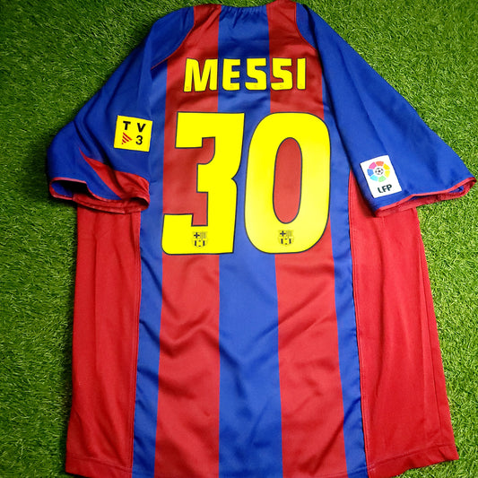 Messi Barcelona DEBUT 2004 2005 Soccer Jersey M