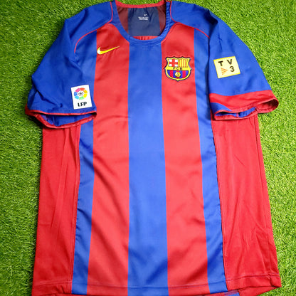 Messi Barcelona DEBUT 2004 2005 Soccer Jersey M