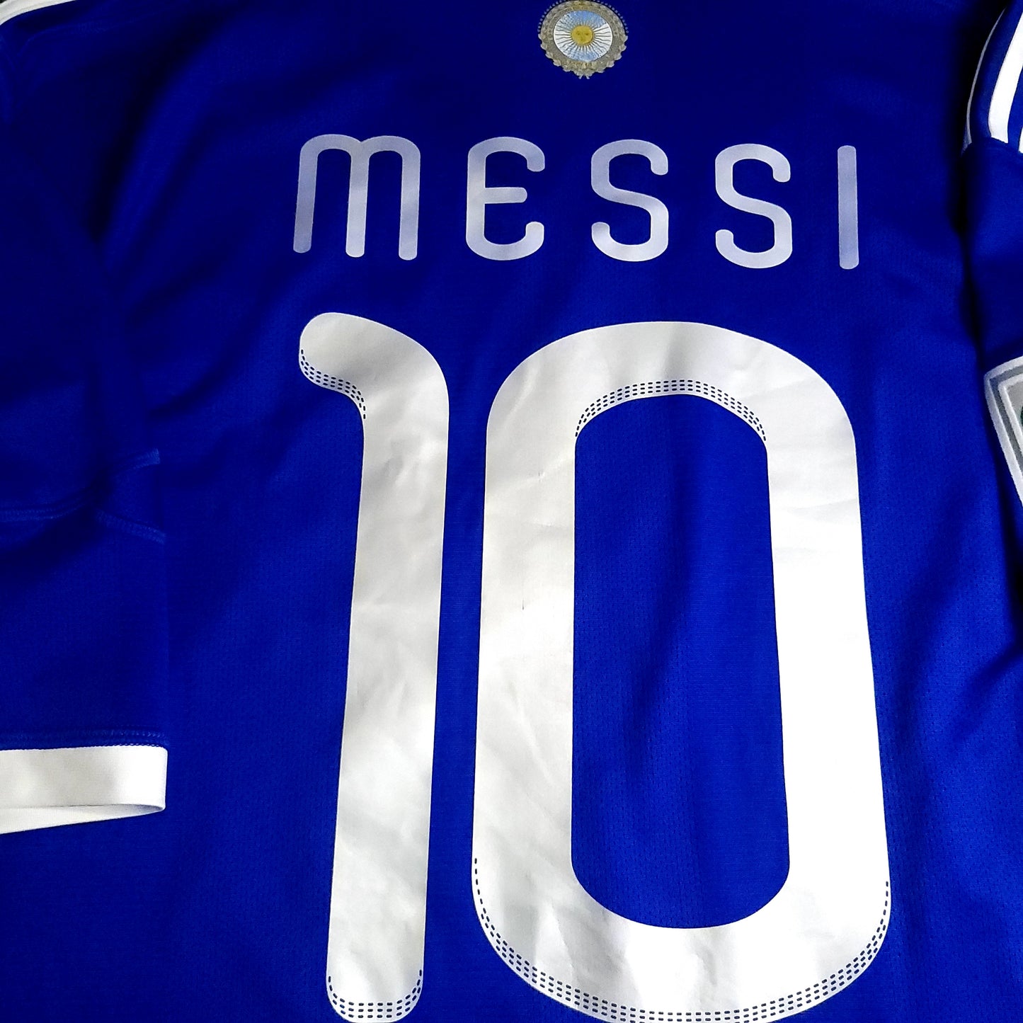 Messi Argentina 2010 WORLD CUP Away Soccer Jersey XL SKU# P47053