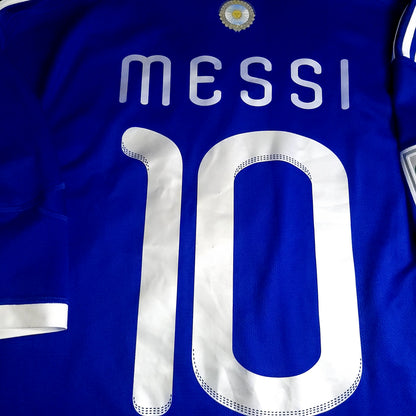 Messi Argentina 2010 WORLD CUP Away Soccer Jersey XL SKU# P47053