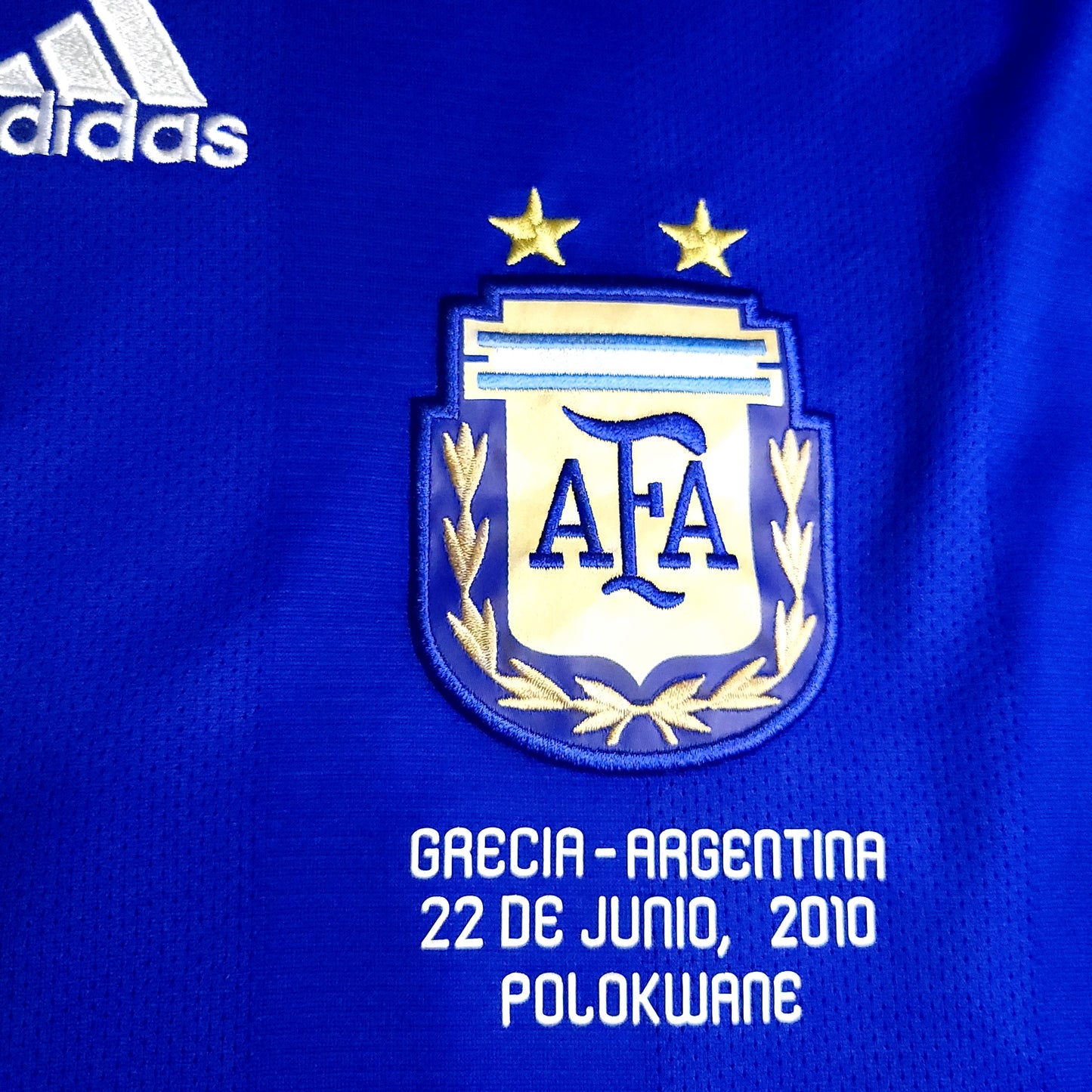 Messi Argentina 2010 WORLD CUP Away Soccer Jersey XL SKU# P47053