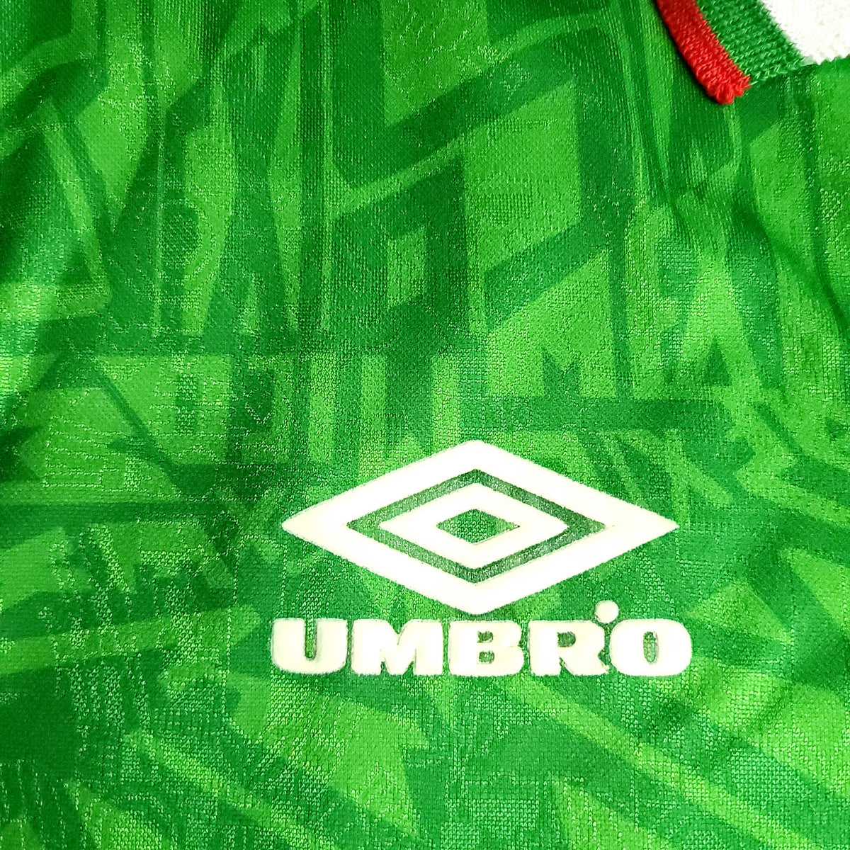 Hugo Sanchez Mexico Umbro 1993 COPA AMERICA Soccer Jersey L - ForeverSoccerJerseys