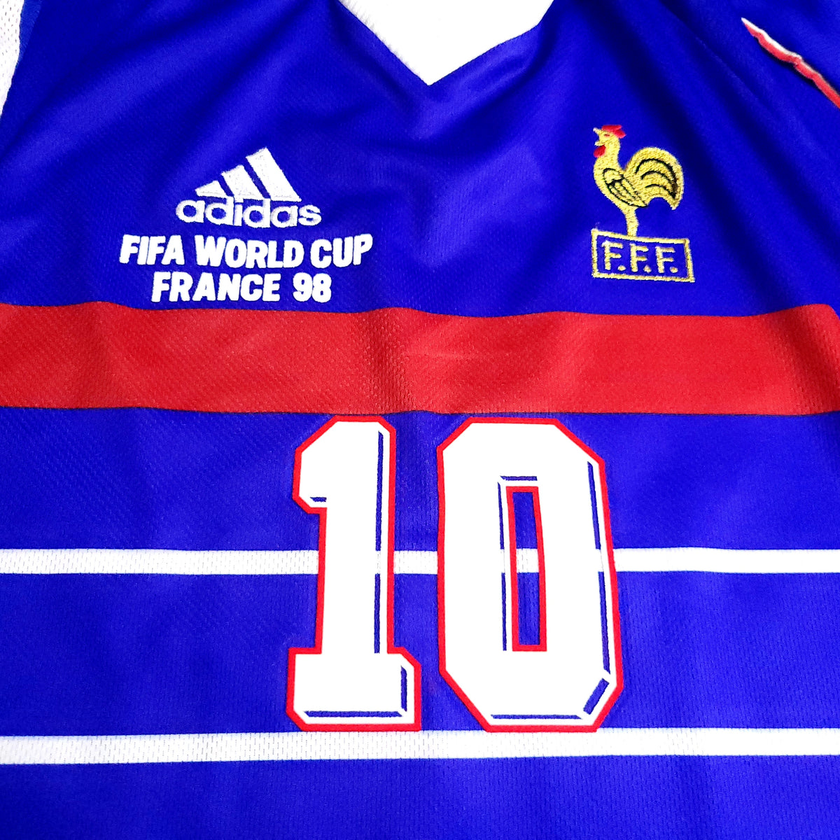 Zidane France 1998 WORLD CUP FINAL Soccer Jersey XL - ForeverSoccerJerseys