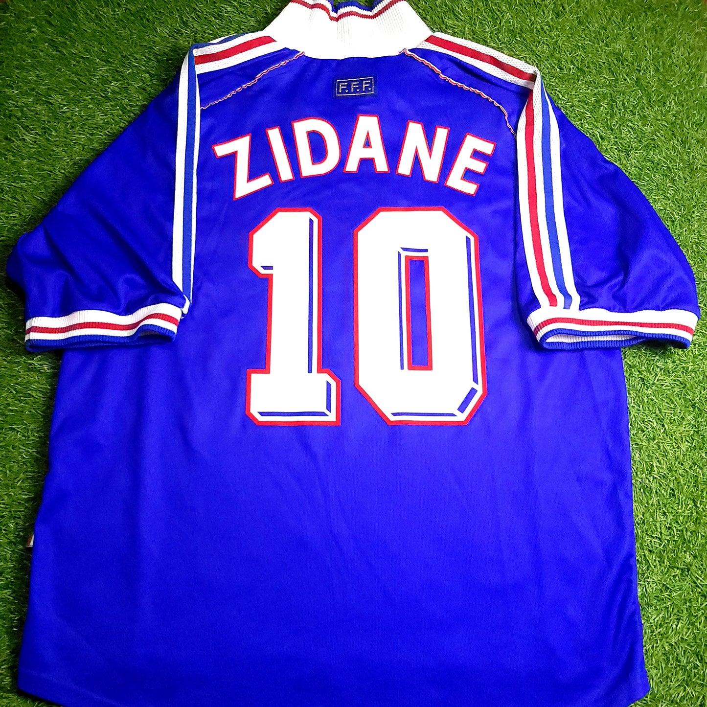 Zidane France 1998 WORLD CUP FINAL STAR Soccer Jersey XL