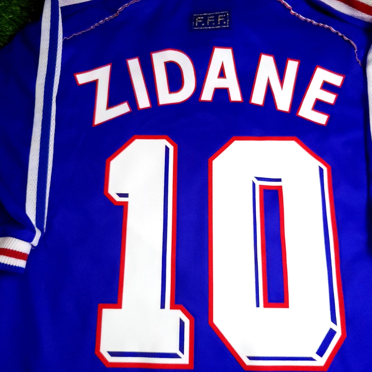 Zidane France 1998 WORLD CUP FINAL STAR Soccer Jersey XL