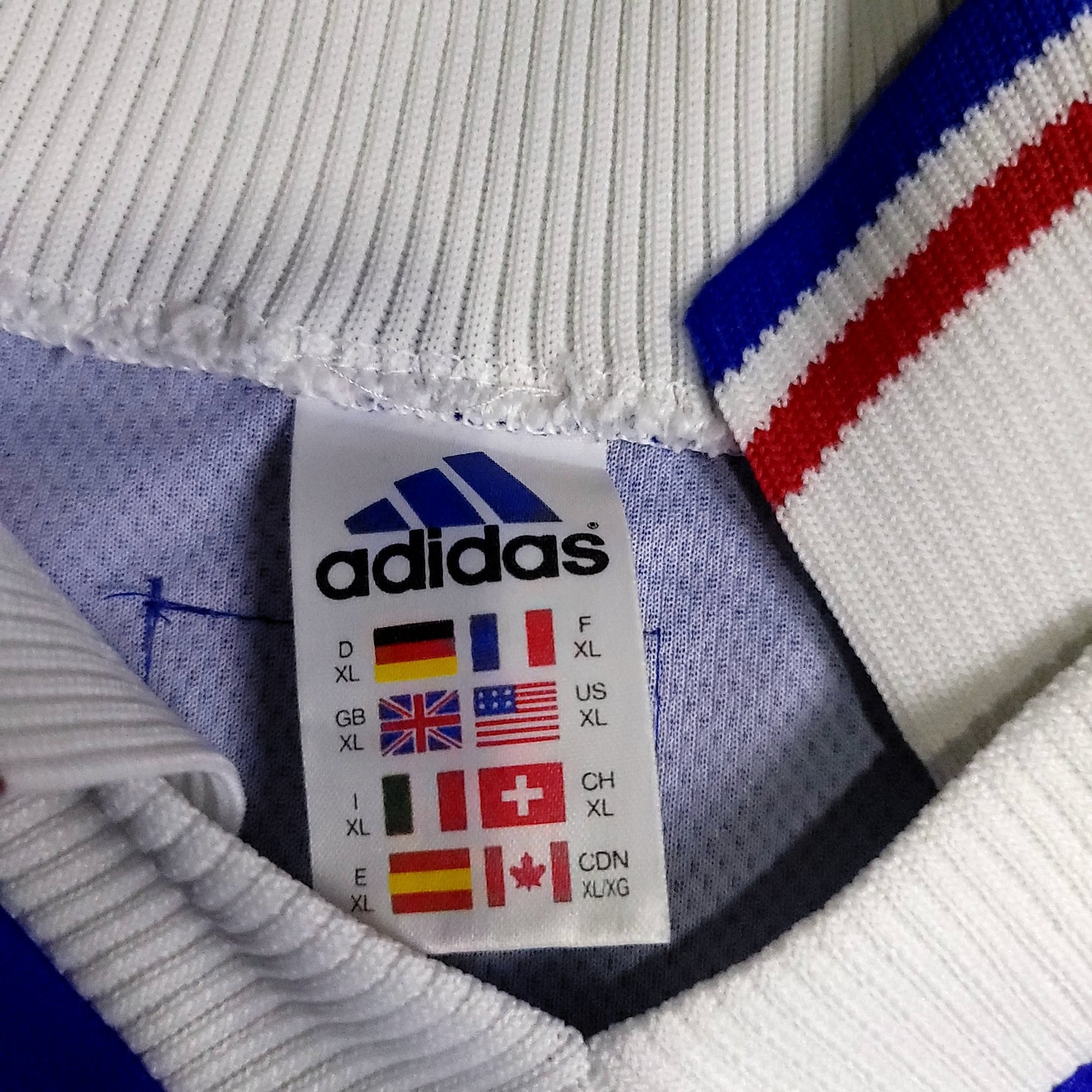 Zidane France 1998 WORLD CUP FINAL STAR Soccer Jersey XL