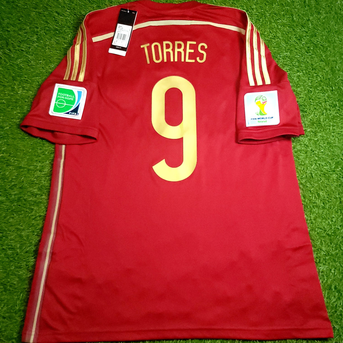 Torres Spain 2014 WORLD CUP Soccer Jersey BNWT L SKU# G85279