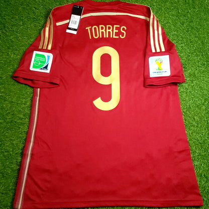Torres Spain 2014 WORLD CUP Soccer Jersey BNWT L SKU# G85279