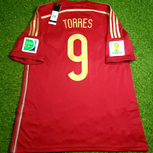 Torres Spain 2014 WORLD CUP Soccer Jersey BNWT L SKU# G85279