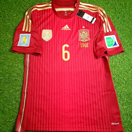 Iniesta Spain 2014 WORLD CUP Soccer Jersey BNWT L SKU# G85279