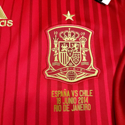 Iniesta Spain 2014 WORLD CUP Soccer Jersey BNWT L SKU# G85279