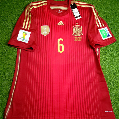 Iniesta Spain 2014 WORLD CUP Soccer Jersey BNWT XL SKU# G85279