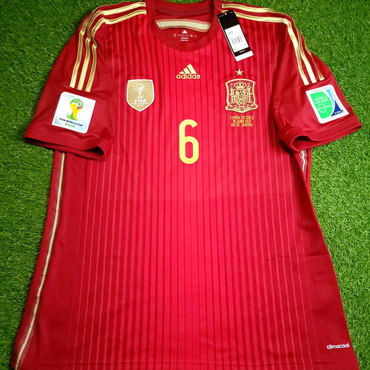 Iniesta Spain 2014 WORLD CUP Soccer Jersey BNWT XL SKU# G85279
