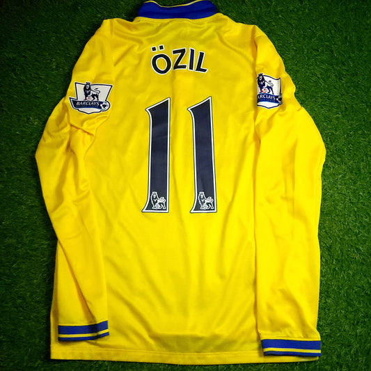 Ozil Arsenal 2013 2014 Away Long Sleeve Soccer Jersey M SKU# 547942-750