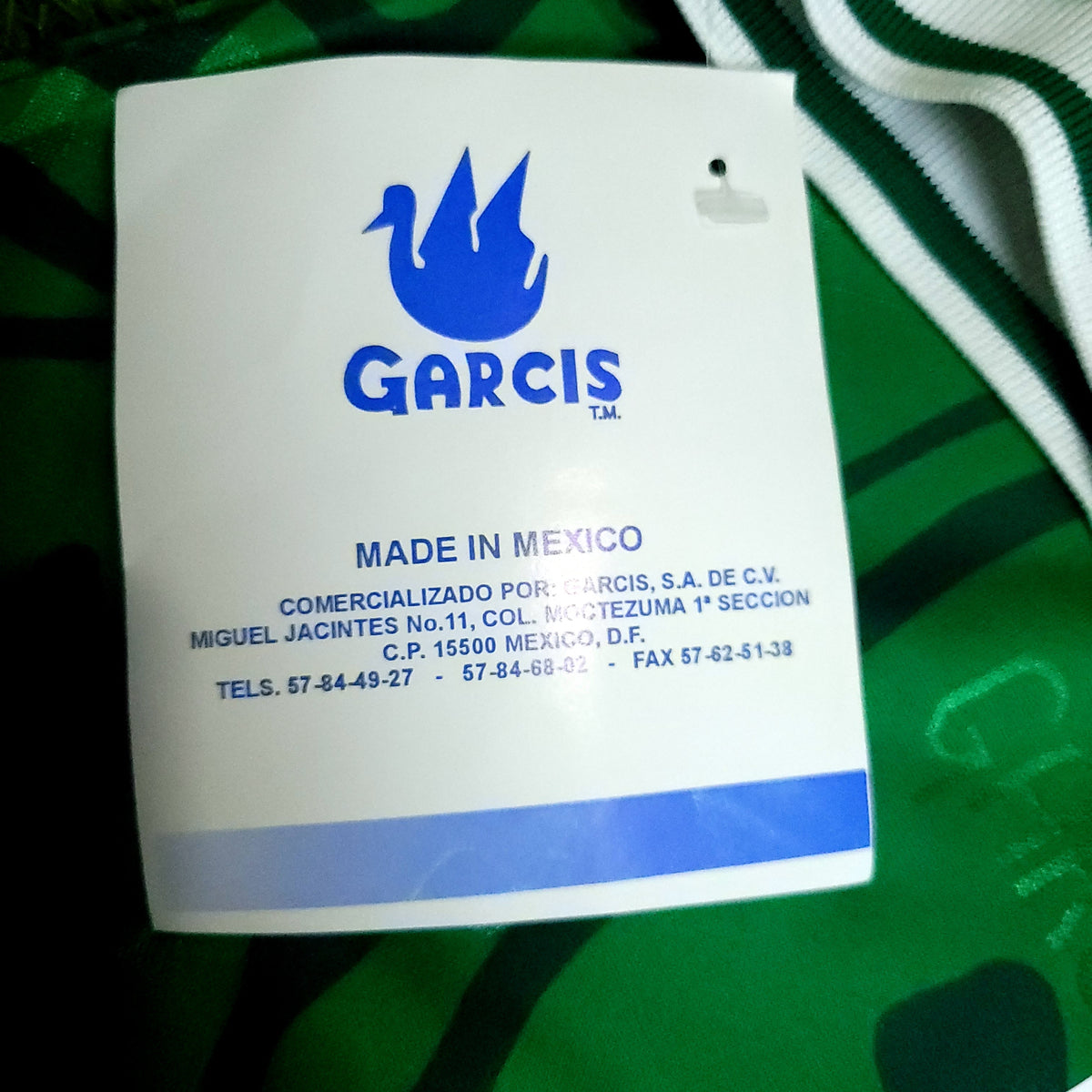 Blanco Mexico Garcis 1999 Confederations Cup Final Soccer Jersey BNWT M - ForeverSoccerJerseys