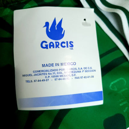 Blanco Mexico Garcis 1999 Confederations Cup Final Soccer Jersey BNWT M - ForeverSoccerJerseys