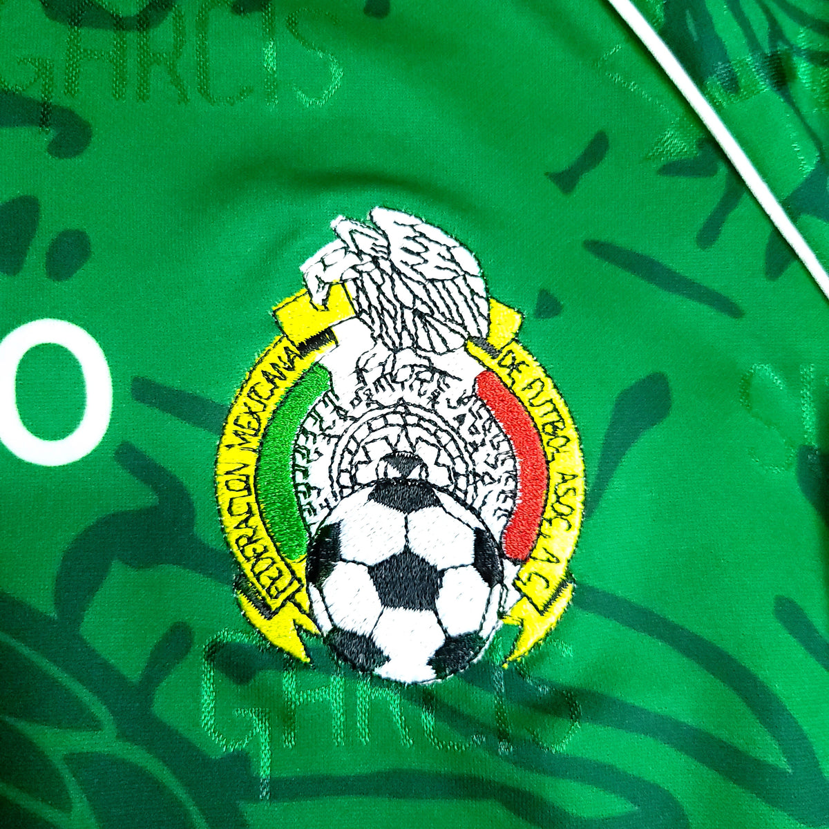 Blanco Mexico Garcis 1999 Confederations Cup Final Soccer Jersey BNWT M - ForeverSoccerJerseys
