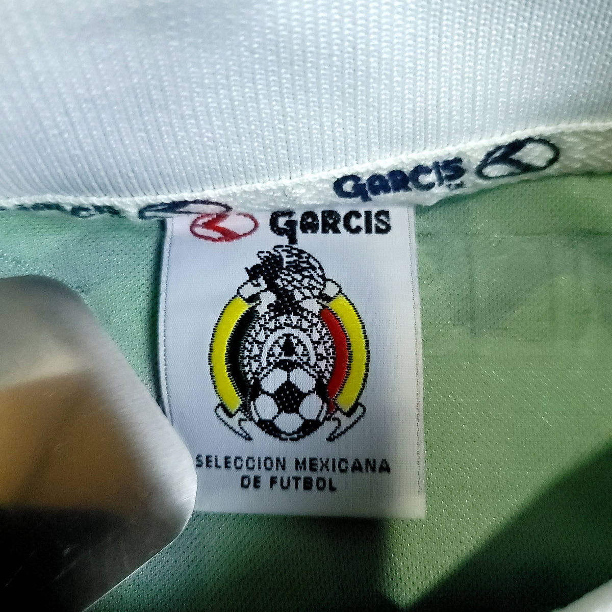 Blanco Mexico Garcis 1999 Confederations Cup Final Soccer Jersey BNWT M - ForeverSoccerJerseys