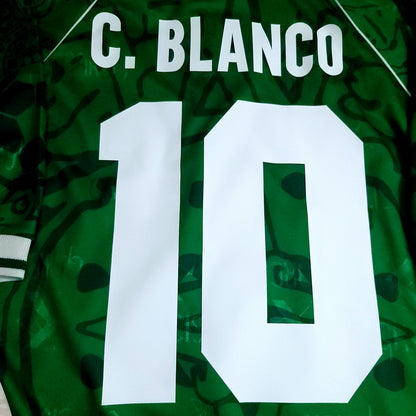 Blanco Mexico Garcis 1999 Confederations Cup Final Soccer Jersey BNWT L - ForeverSoccerJerseys