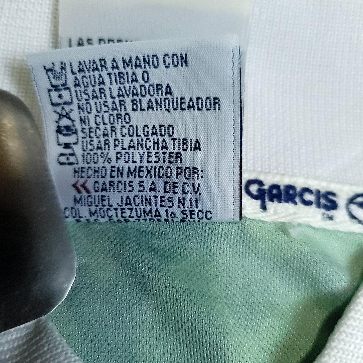Blanco Mexico Garcis 1999 Confederations Cup Final Soccer Jersey BNWT L - ForeverSoccerJerseys