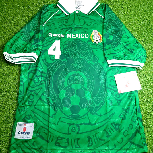 Marquez Mexico Garcis 1999 Confederations Cup Final Soccer Jersey BNWT L - ForeverSoccerJerseys