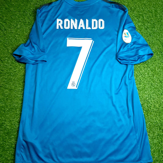 Cristiano Ronaldo Real Madrid 2017 2018 SUPERCUP Third Soccer Jersey L SKU# BR3539
