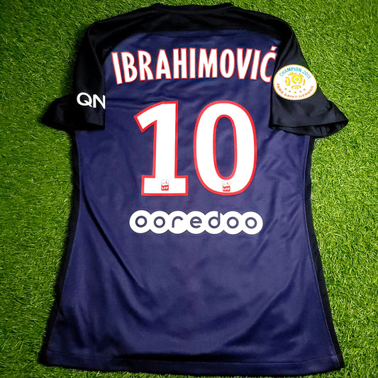 Ibrahimovic PSG Paris Saint Germain 2015 2016 PLAYER ISSUE Soccer Jersey M SKU# 658904-411 - ForeverSoccerJerseys