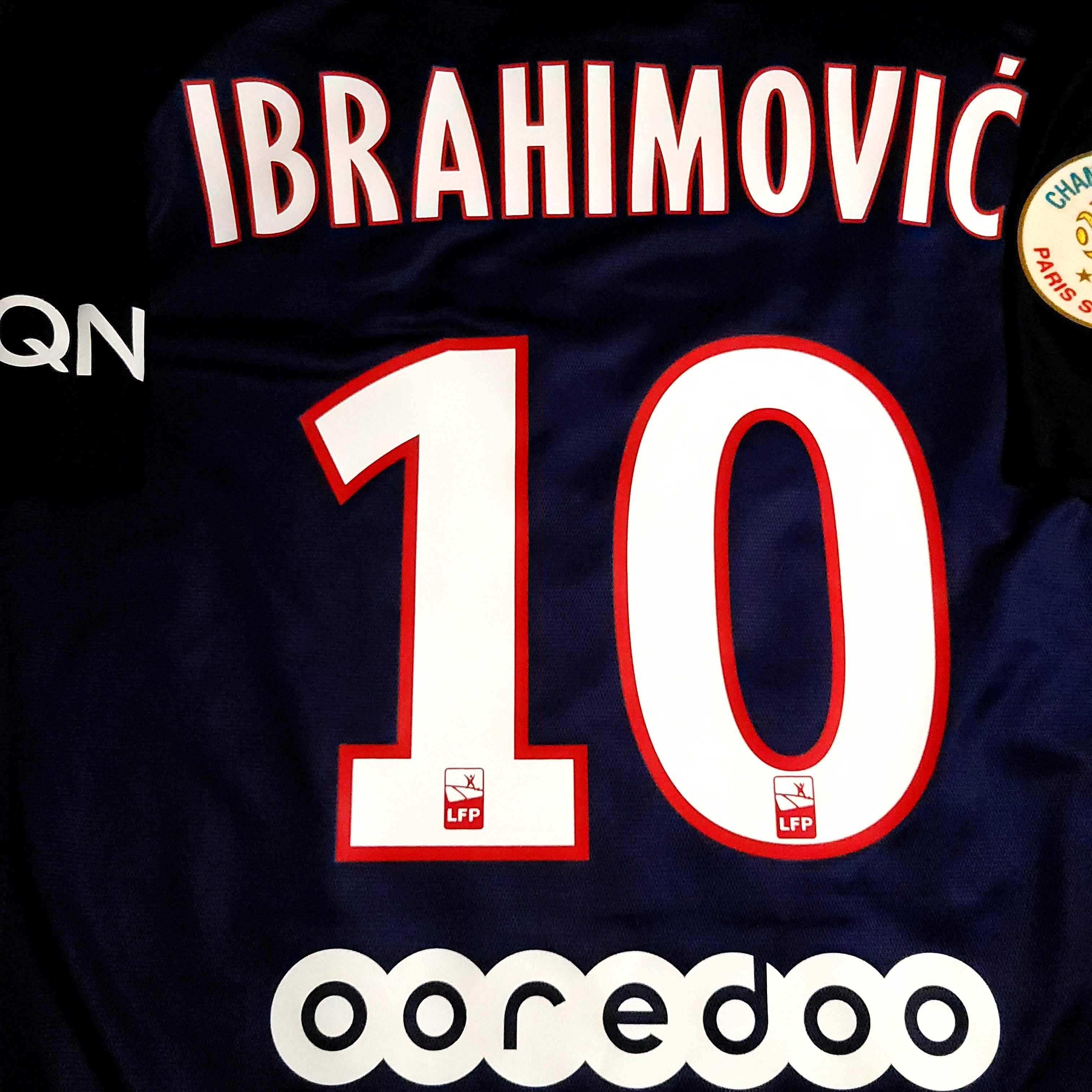 Ibrahimovic PSG Paris Saint Germain 2015 2016 PLAYER ISSUE Soccer Jers