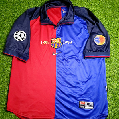 Guardiola Barcelona Centenary 1999 2000 Soccer Jersey XL - ForeverSoccerJerseys